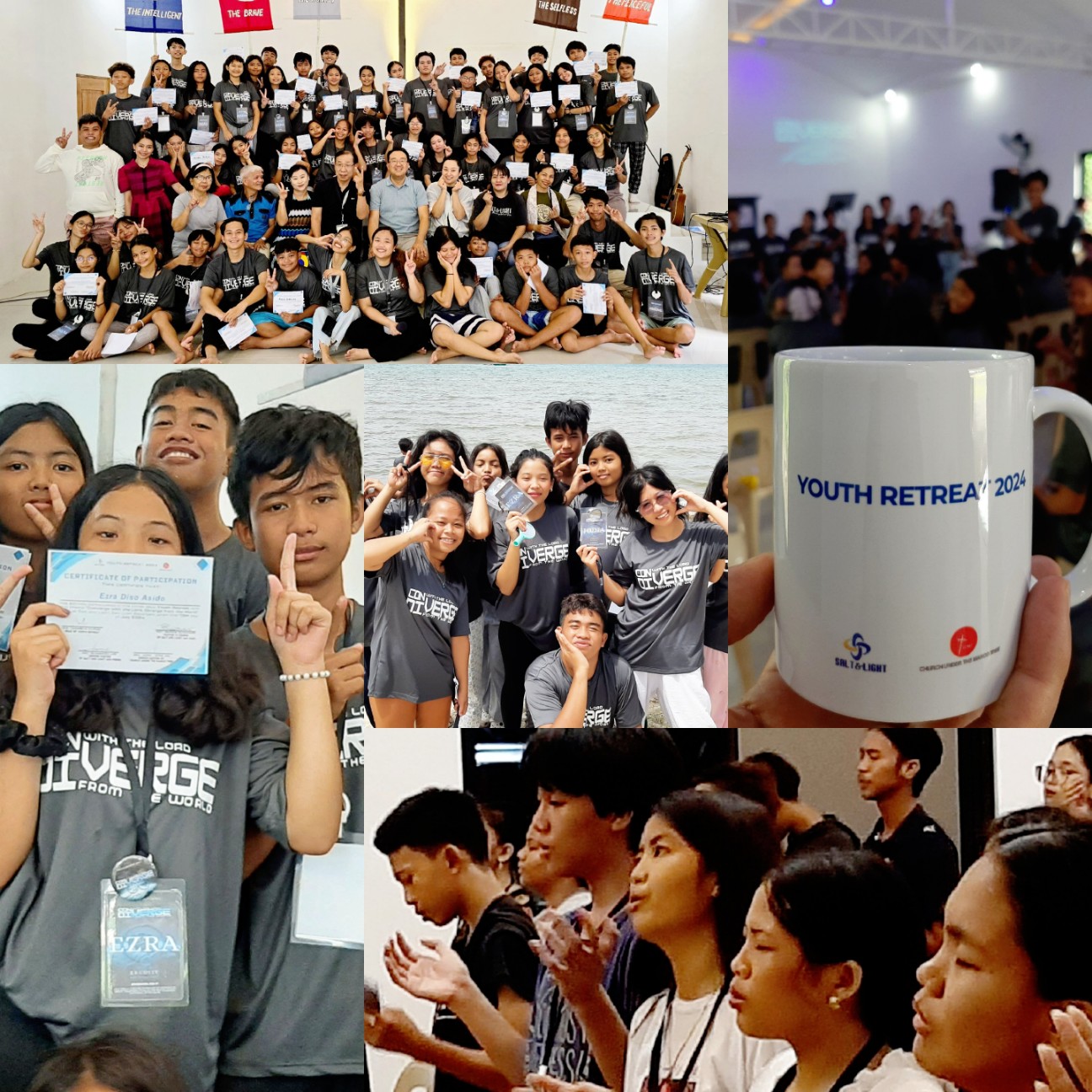 Young people participating in a retreat and fellowship activities
